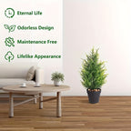 17-Inch Artificial Pine Christmas Tree – Realistic Mini Holiday Decor for Home, Parties & Events (1/2 PCS)