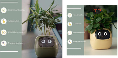 AI Smart Planter Pot – Interactive Plant Companion with Expressions & Sensors
