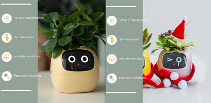 AI Smart Planter Pot – Interactive Plant Companion with Expressions & Sensors