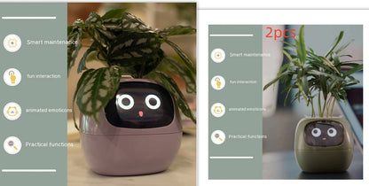 AI Smart Planter Pot – Interactive Plant Companion with Expressions & Sensors