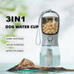 3-in-1 Dog Water Bottle & Food Container with Waste Bag Holder