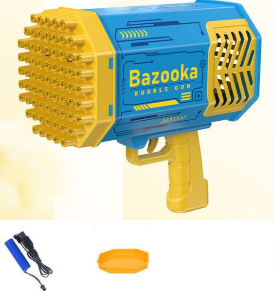 Bubble Rocket Launcher – 69-Hole Bubble Gun Machine with Lights for Kids 🎉🫧 - Zecs shopping