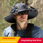 Solar Fan Sun Hat – Wide Brim USB Rechargeable Cooling Outdoor Hat