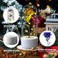 2-in-1 Rose LED Night Light & Bluetooth Speaker – Glass Dome Romantic Gift