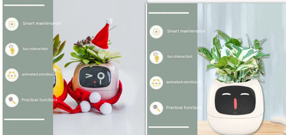 AI Smart Planter Pot – Interactive Plant Companion with Expressions & Sensors