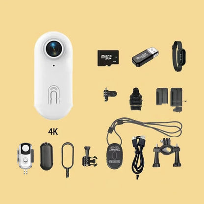 4K Mini Action Camera – Outdoor Helmet & Motorcycle Sports Body Cam