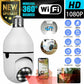 1080P WiFi Light Bulb Security Camera – Smart Wireless Home Surveillance Camera