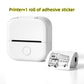 Portable Mini Thermal Label Printer – Bluetooth Photo & Study Sticker Printer