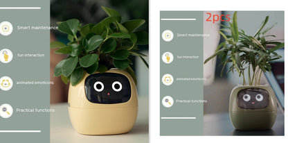 AI Smart Planter Pot – Interactive Plant Companion with Expressions & Sensors