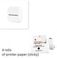 Portable Mini Thermal Label Printer – Bluetooth Photo & Study Sticker Printer