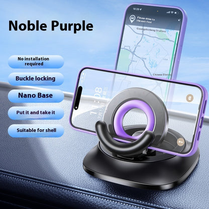 Magnetic Vacuum Suction Phone Holder – Foldable Adjustable Car Mount Stand