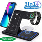 3-in-1 Foldable Wireless Charging Station – 15W Fast Charger for iPhone, AirPods & iWatch