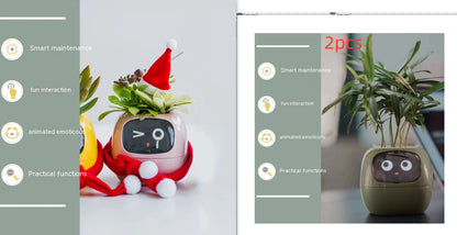 AI Smart Planter Pot – Interactive Plant Companion with Expressions & Sensors