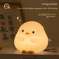 Cute Duck LED Night Lamp – USB Rechargeable Silicone Touch Bedside Light