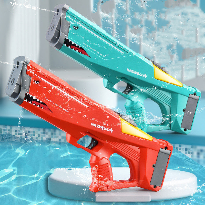 Electric Shark Water Gun – High-Pressure Automatic Soaker Toy for Kids & Teens | Pool Party & Beach Water Fight Fun 🦈💦🔫 - Zecs shopping