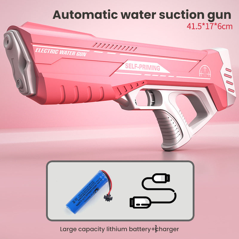Space Water Gun Electric Automatic Water Absorption Water Fights Toy Outdoor Beach Swimming Pool Bath Toys For Children Kid Gift - Zecs shopping
