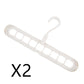 9-Hole Magic Clothes Hanger – Space Saving Folding Closet Organizer
