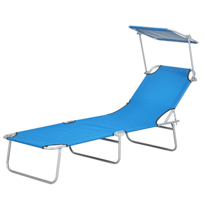 Outdoor Pool Chaise Lounge Chair – Folding Recliner for Sunbathing & Relaxing